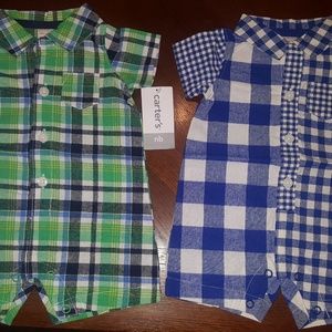 Baby newborn 2 carters rompers